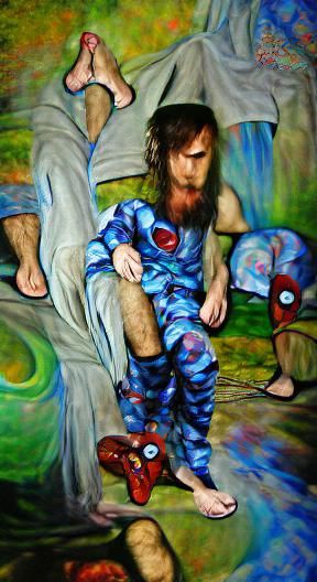 Disappointed Man in Pajamas