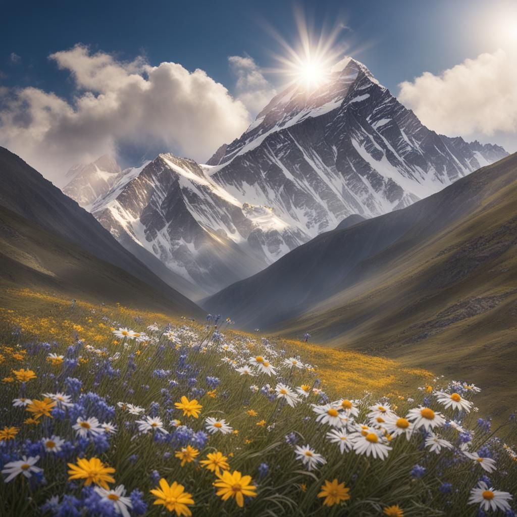 Mount Everest as Summer Meadow