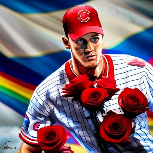 Hyperrealistic Rainbow Image of Jonathan Toews
