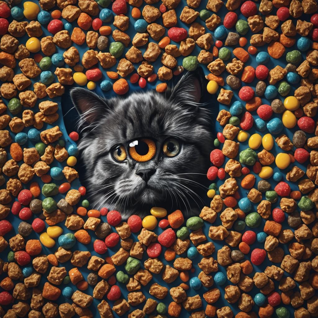 Pet Food Billboard Advertisement in a Pet Store