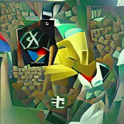 Abstract Cubist Roblox Inspired by Kurasov and Gleizes