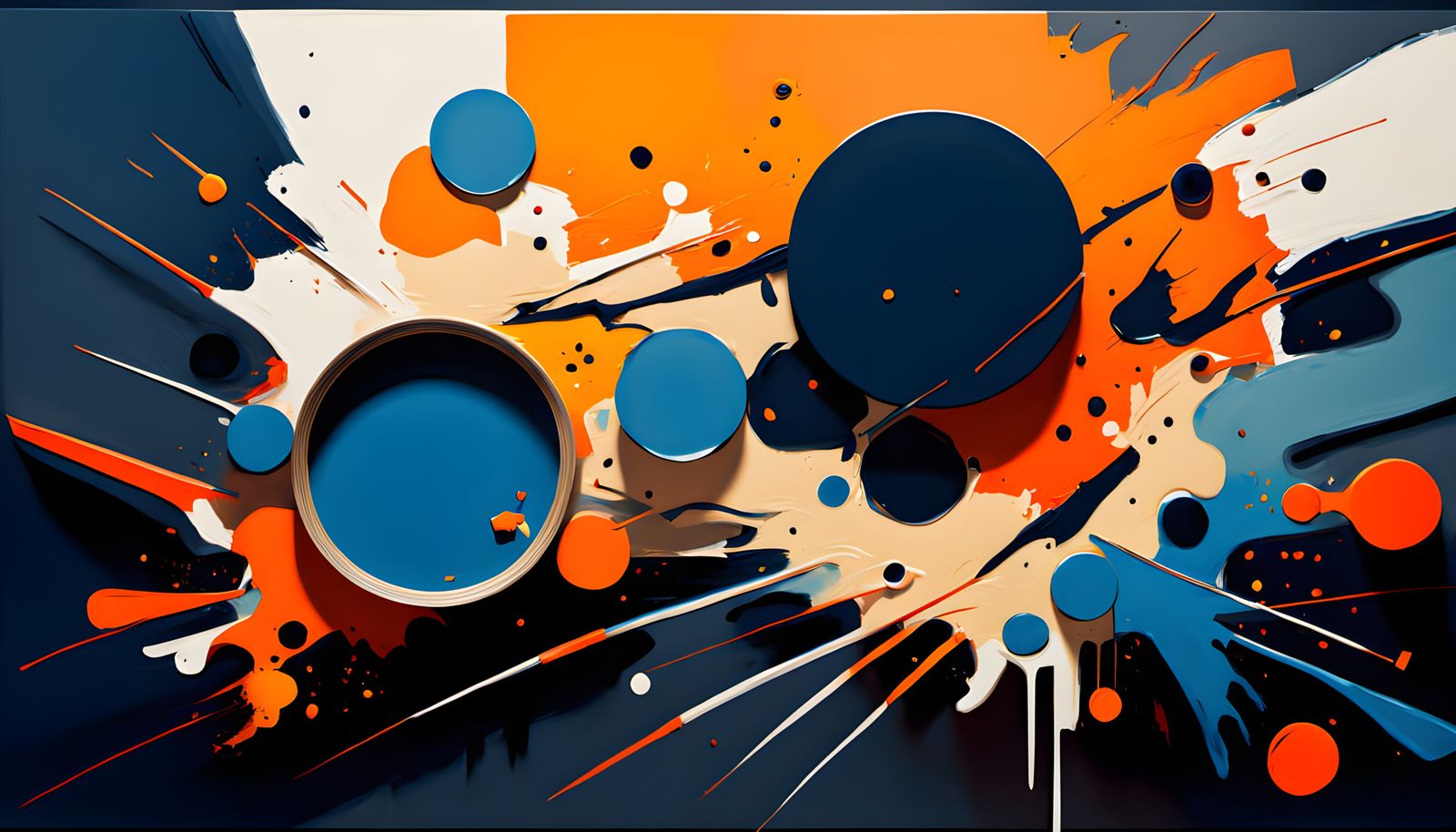 Fauvist Explosion: A Chaotic Canvas of Color and Texture