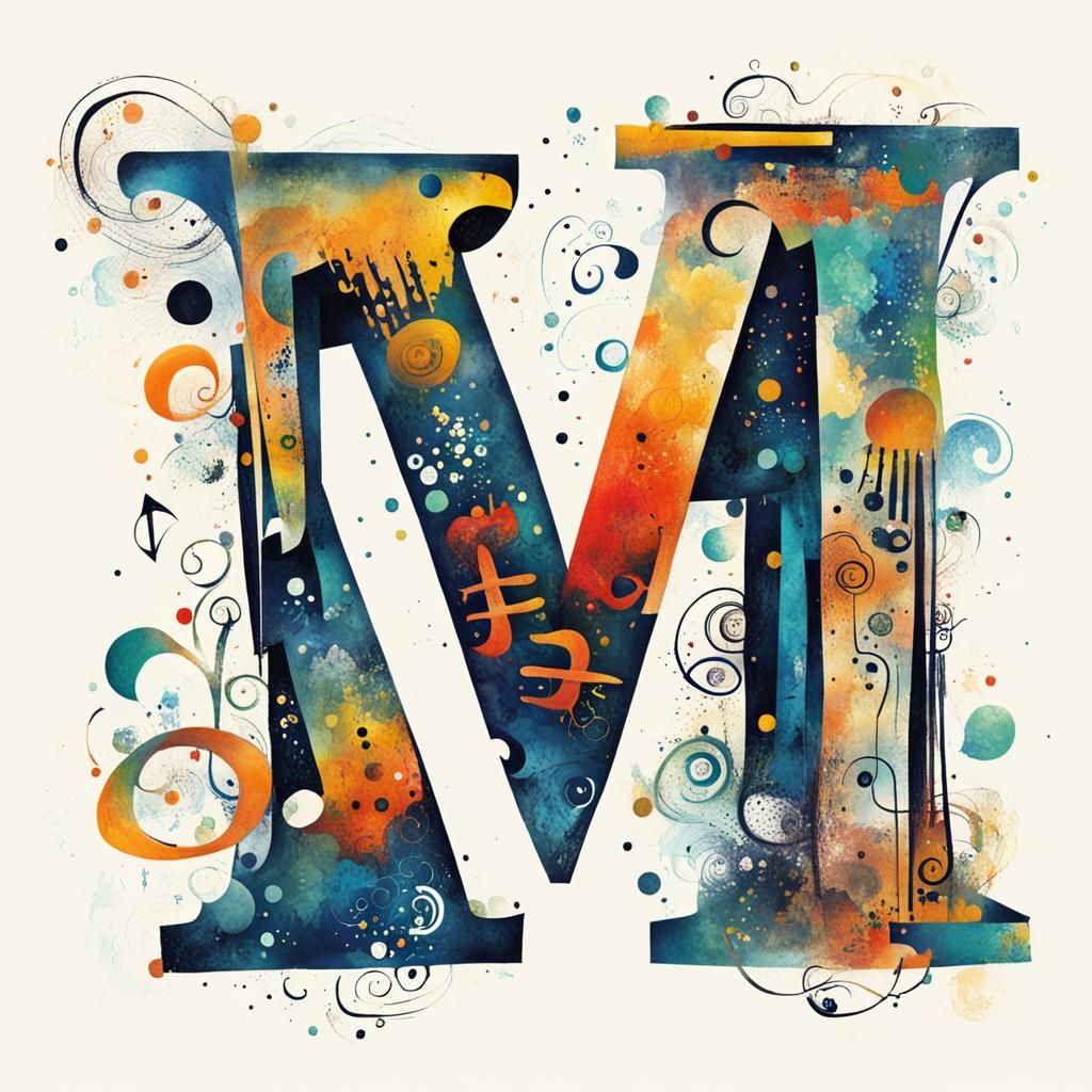 Whimsical Asemic Letter Art