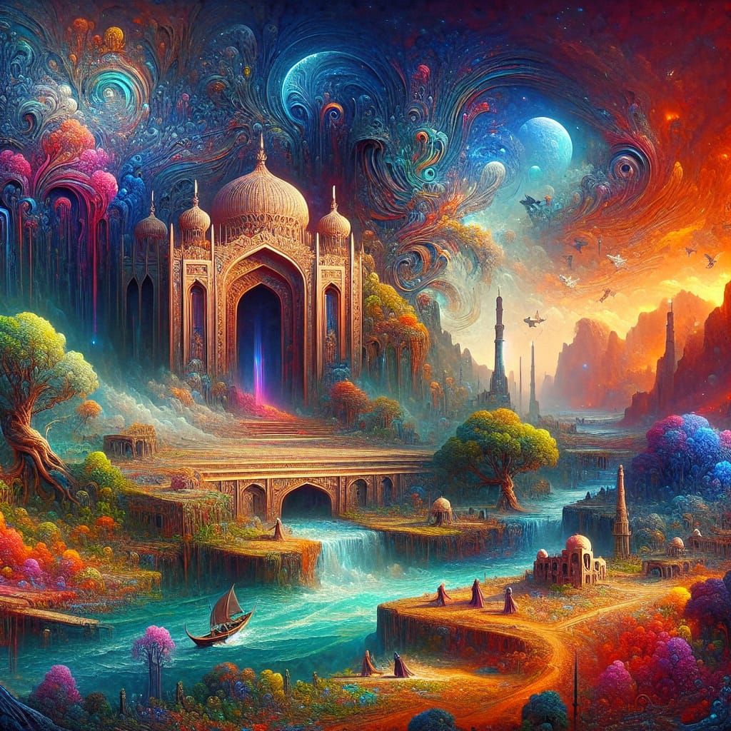 Climate Change Causes in Pakistan: Fantasy Concept Art