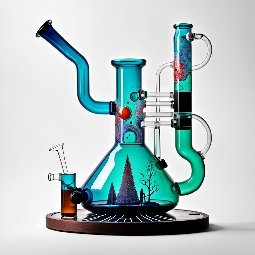 Intricate Bong Inspired by Radiohead