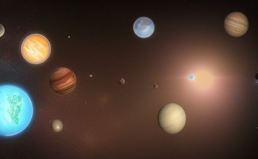 Fictional Planetary System in Professional Photography