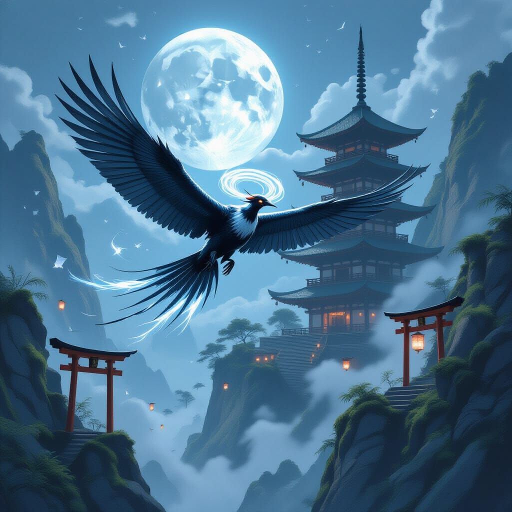 Concept Art Chrono-Shuriken Crane in Flight