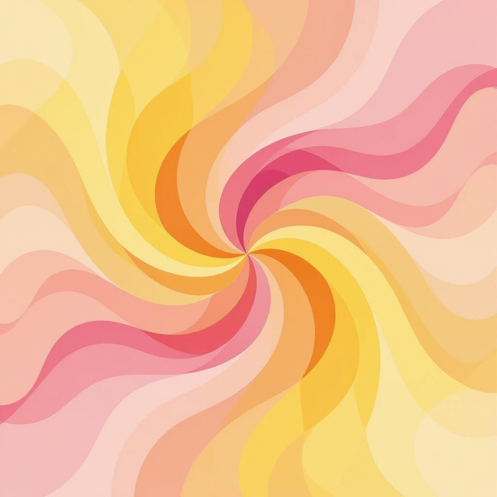 Dreamlike Pastel Swirls in Abstract Expressionist Style