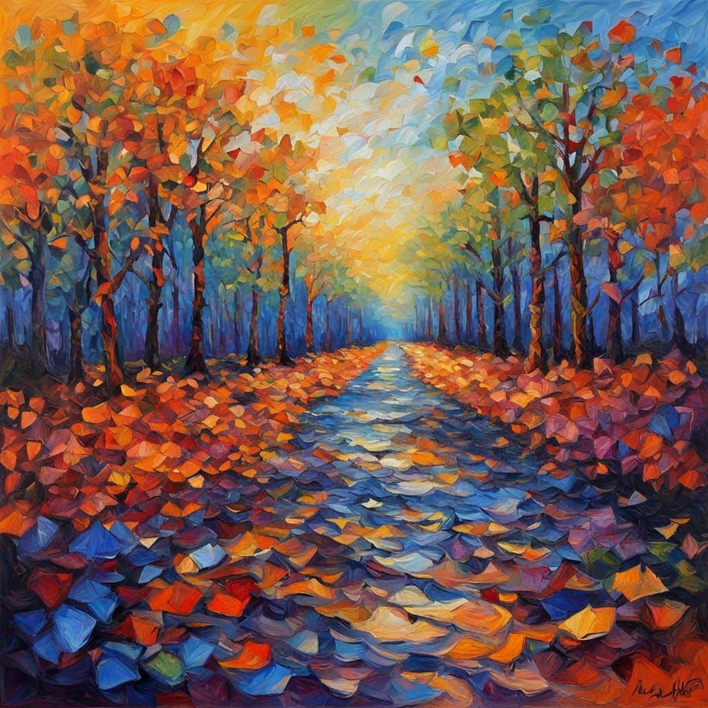 Eternity Unfolds in Vibrant Brushstrokes