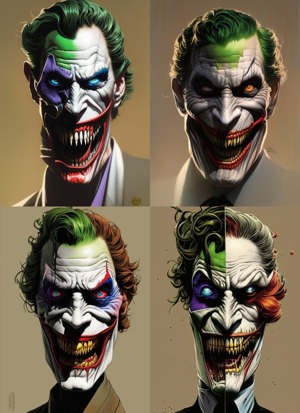 Crayon Caricature of Shaun Evans as The Joker