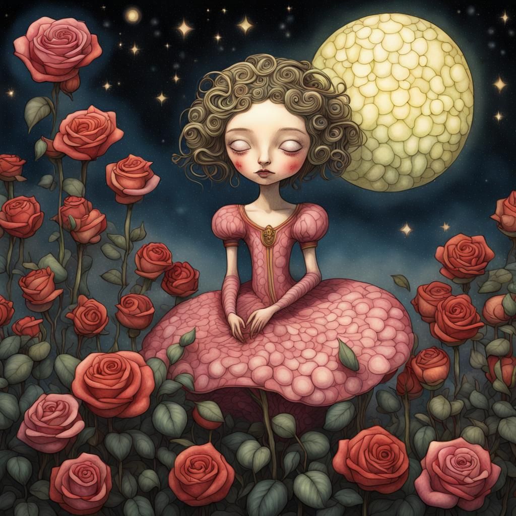 Birth of Night: Watercolor Storybook Illustration
