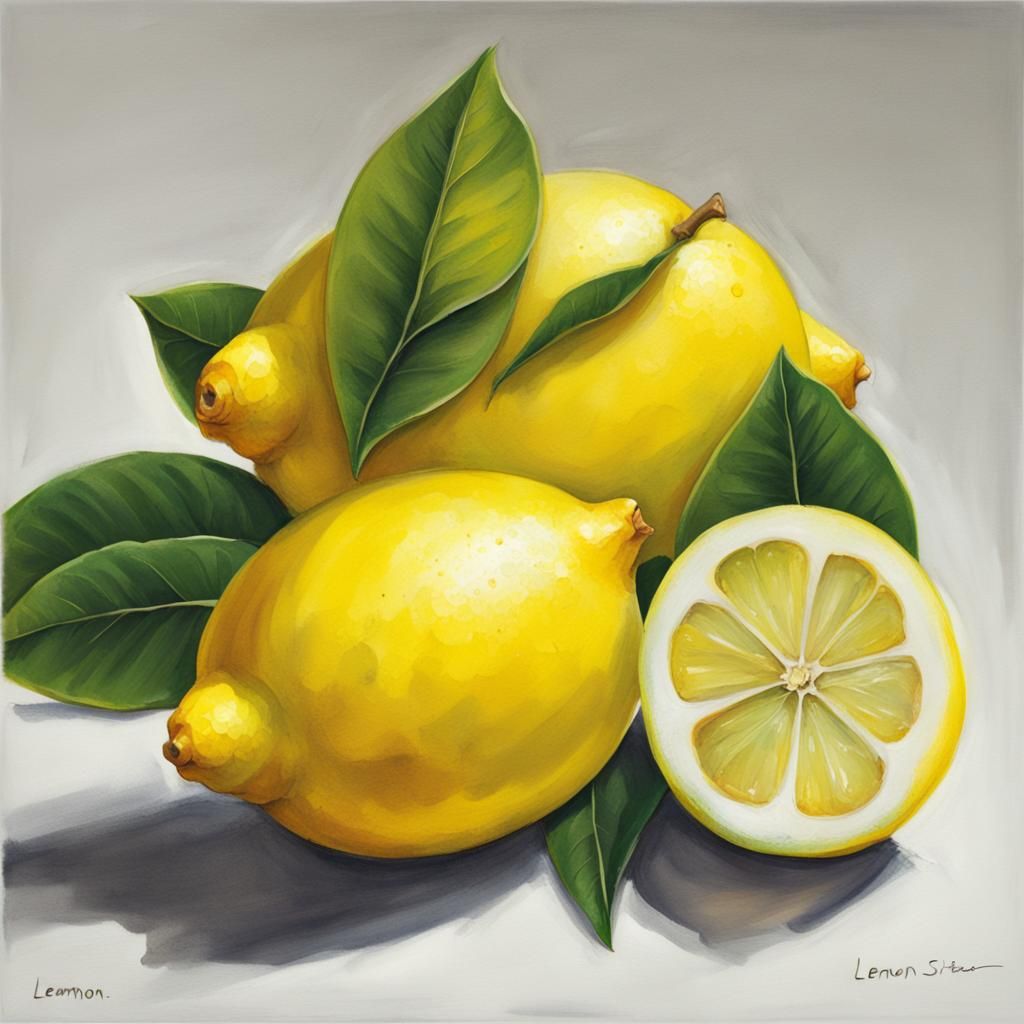 AI Generated Image of a Lemon