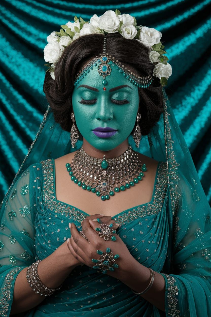 You-Beaut Copperised Fingerspinner in Azurite Malachitic Sta...