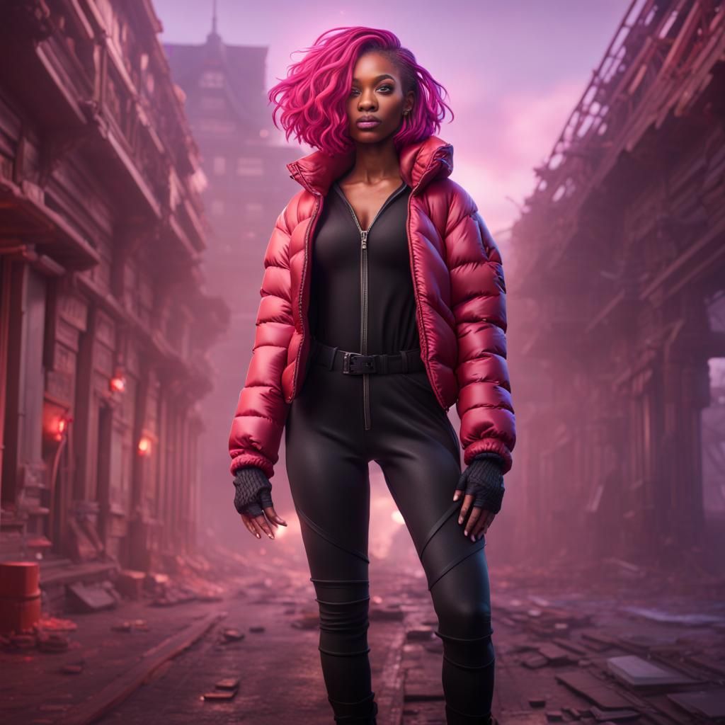 Girl in Jumpsuit: Fantasy Concept Art