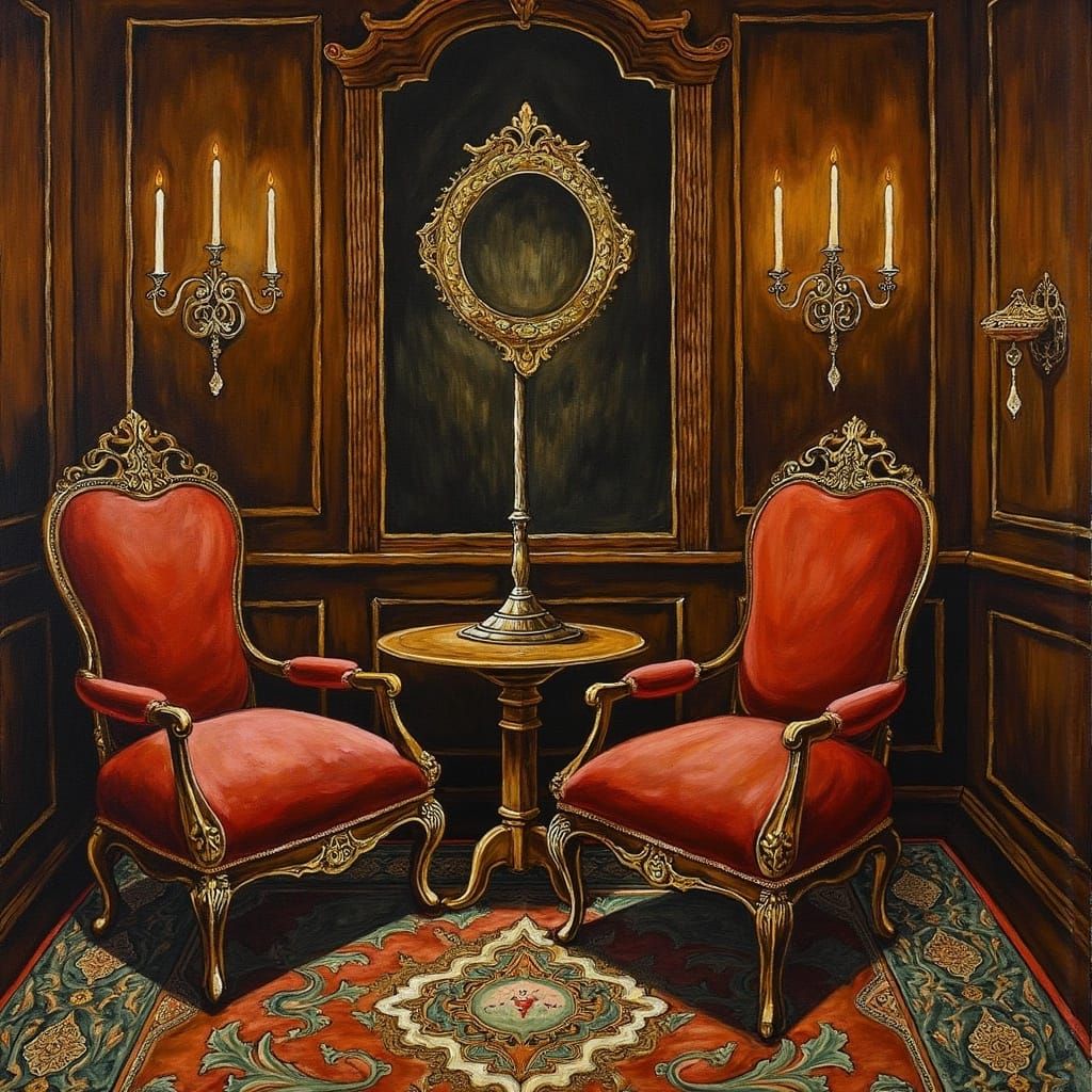 Elegant Victorian Furniture in Photorealistic Style