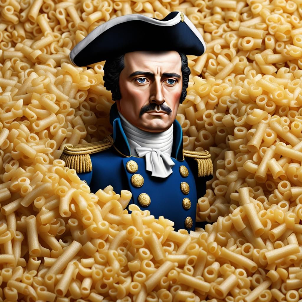 Napoleon Bonaparte Drowning in Macaroni