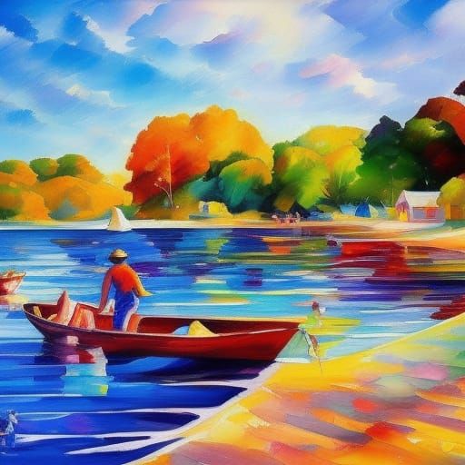 Summer Day at home:: hyperdetailed::  Edward Hopper:: Leonid...