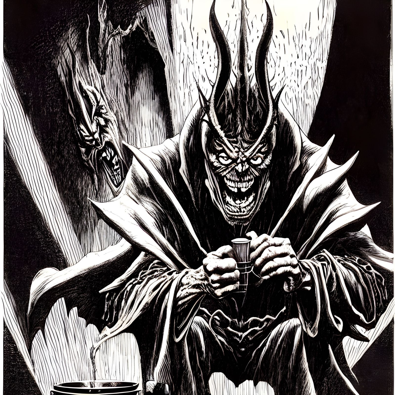 The Devil's Coffee Break: Gothic Horror Art