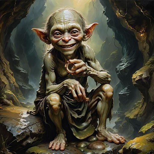 Gollum mit "mein Schatz"