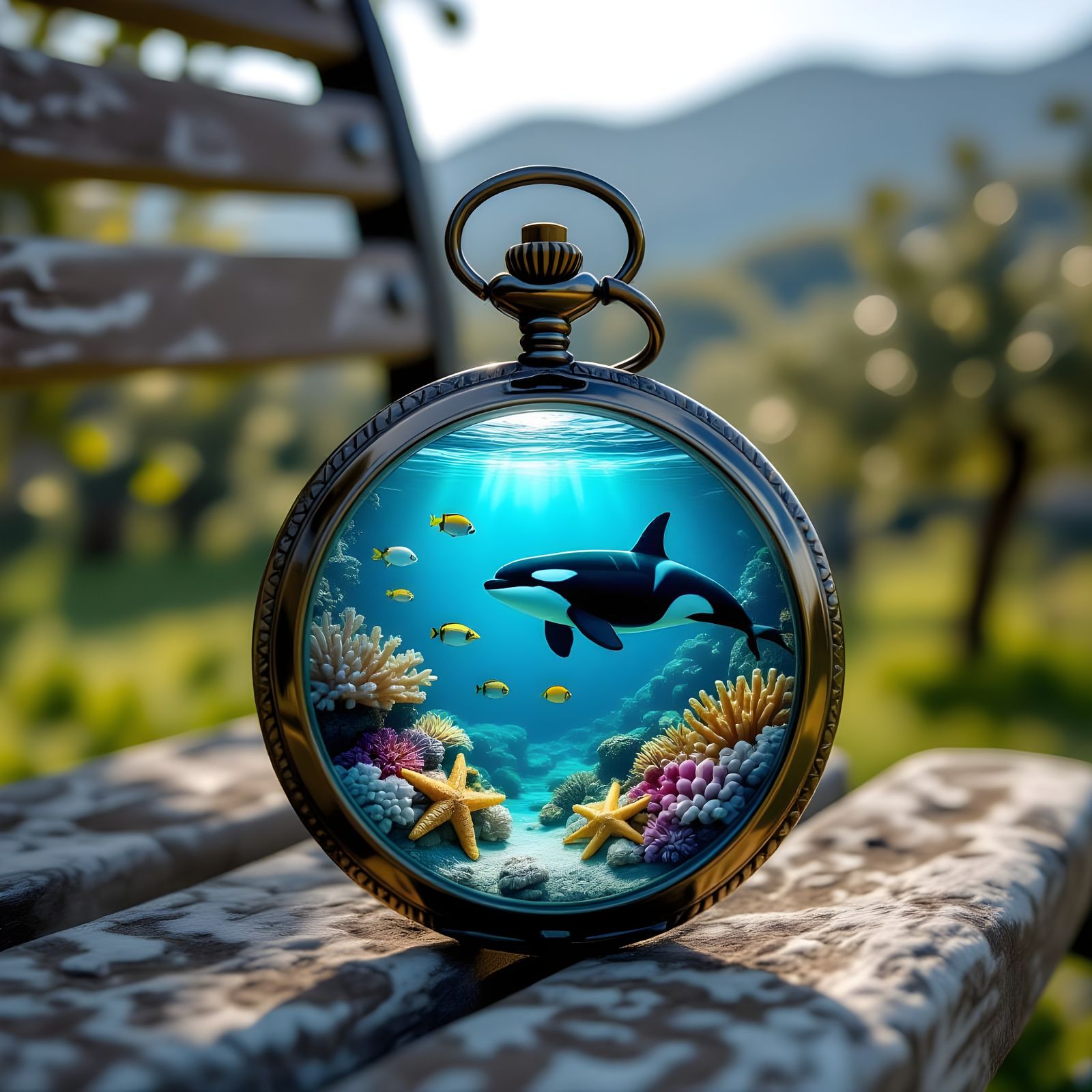 Pocket Watch Reveals Frozen Underwater Coral Reef