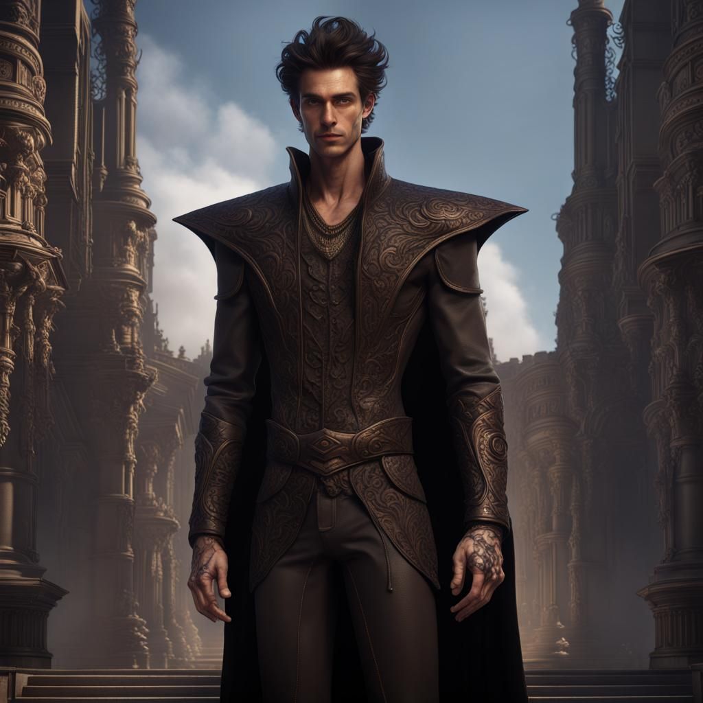 Intricate Dark Supervillain Concept Art