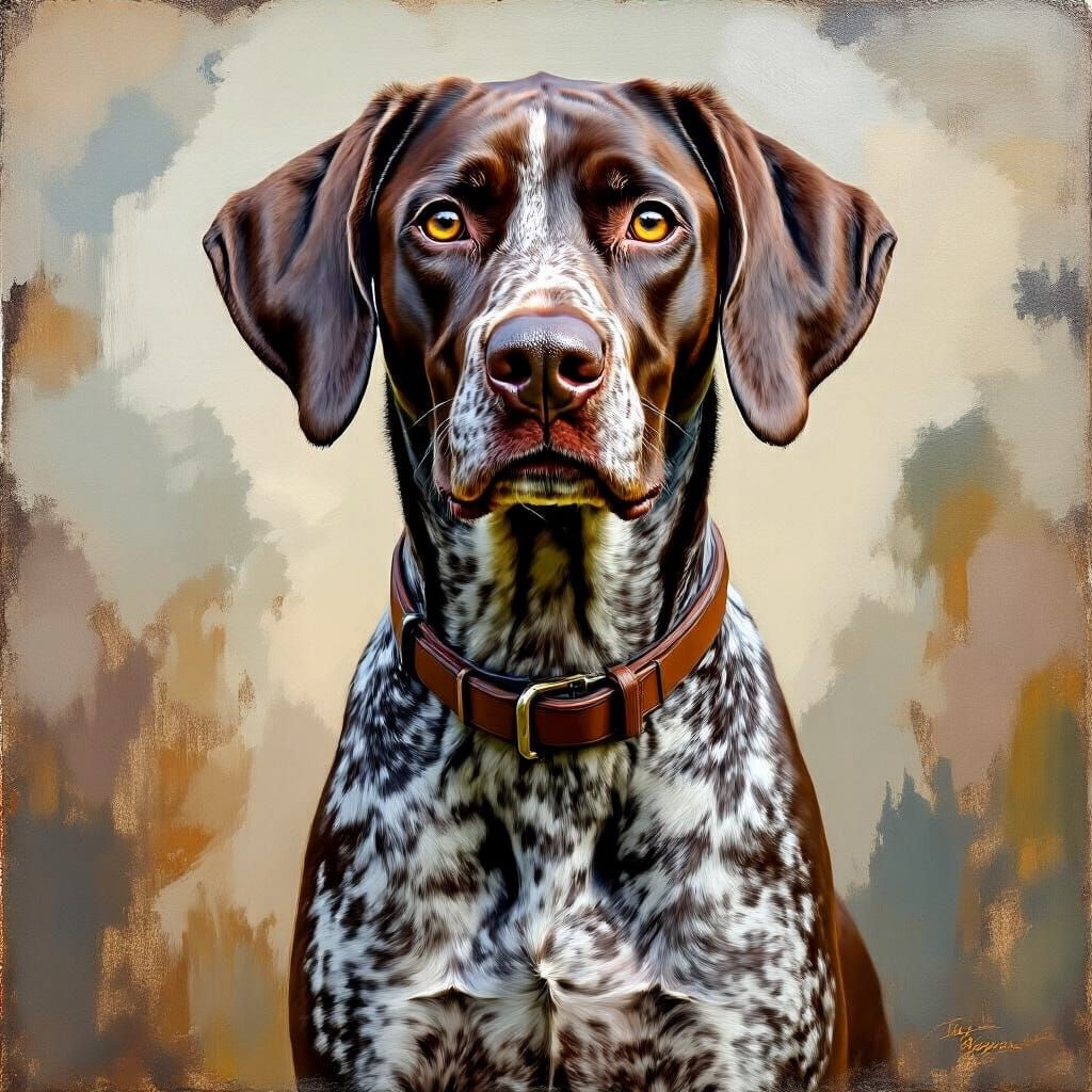 Portrait of a German Pointer