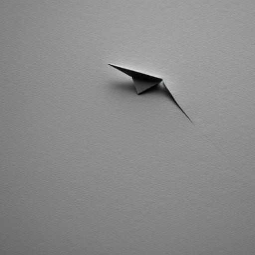 Pencil Erasing Words on Origami Paper