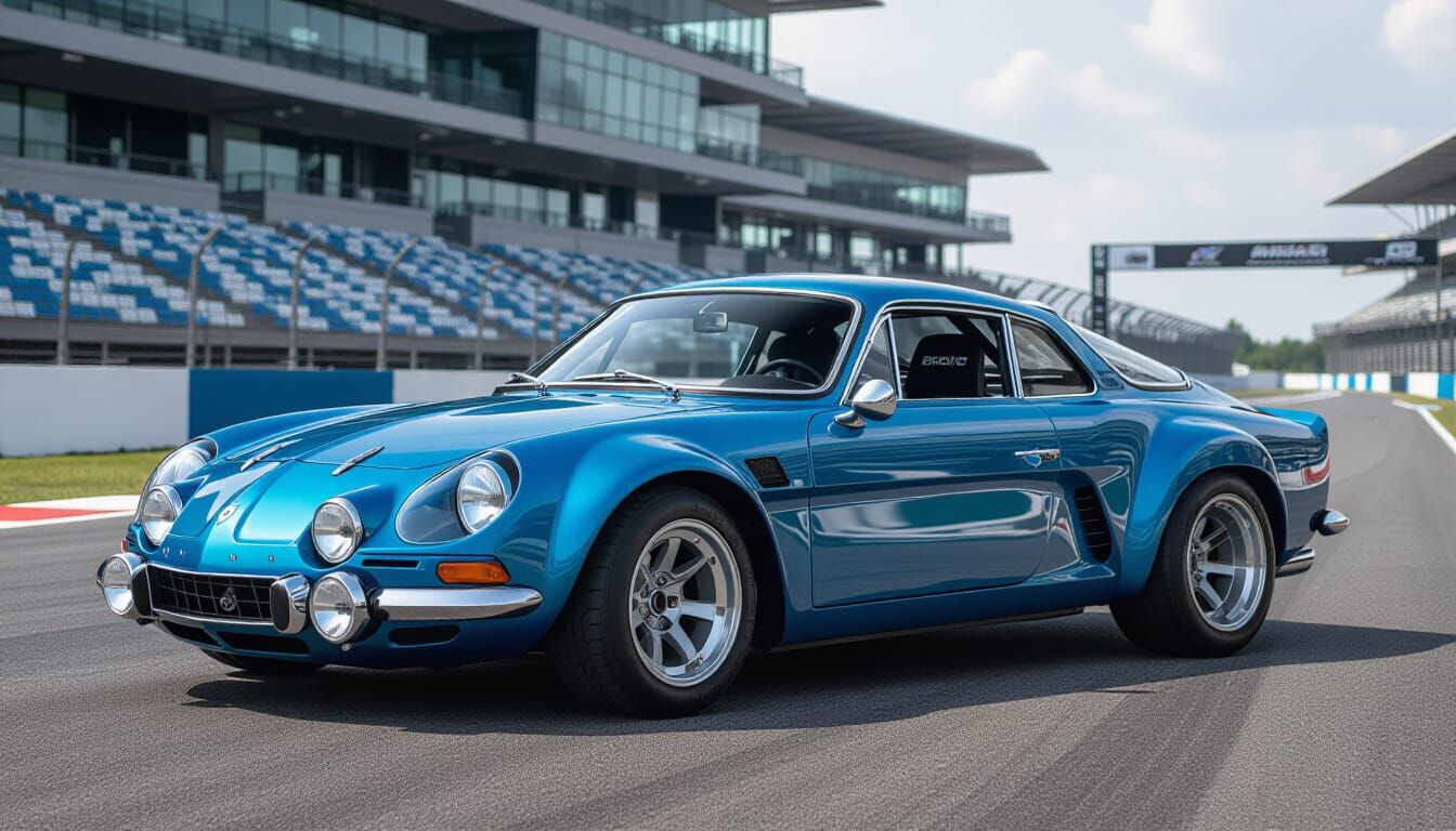 Retro-Modern Sports Car in Automotive Design Style