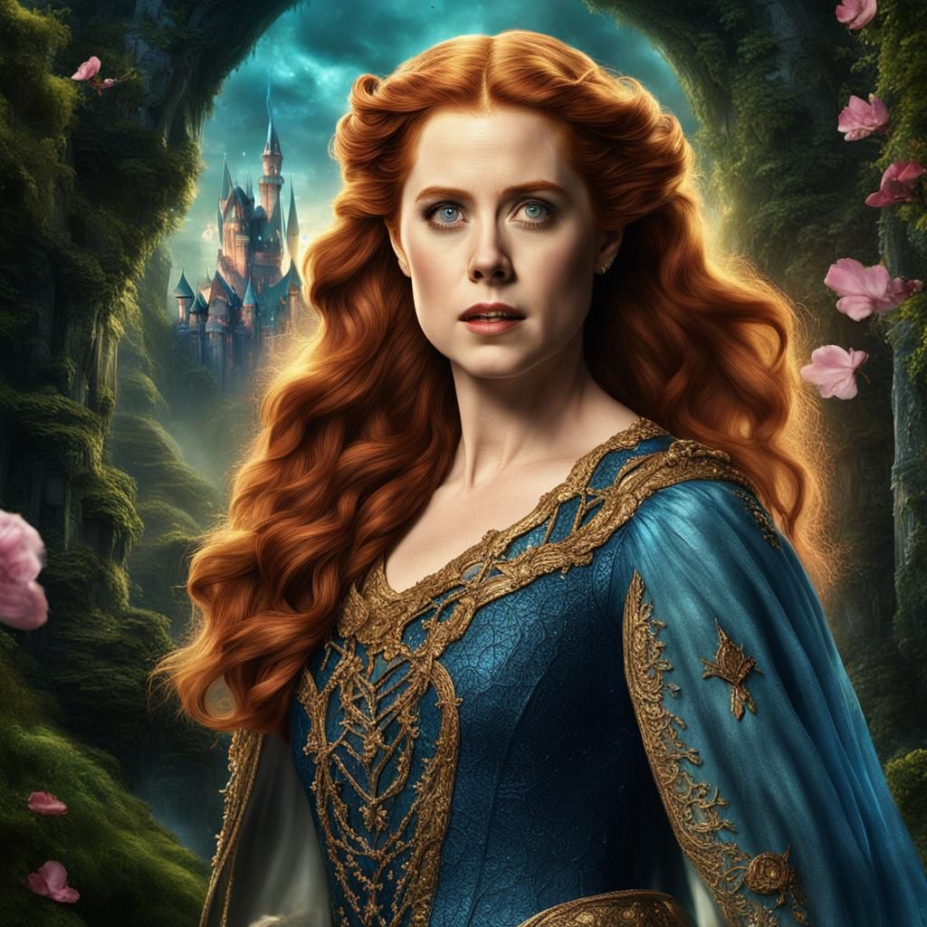 Amy Adams as Enchanted, Detailed Matte Painting