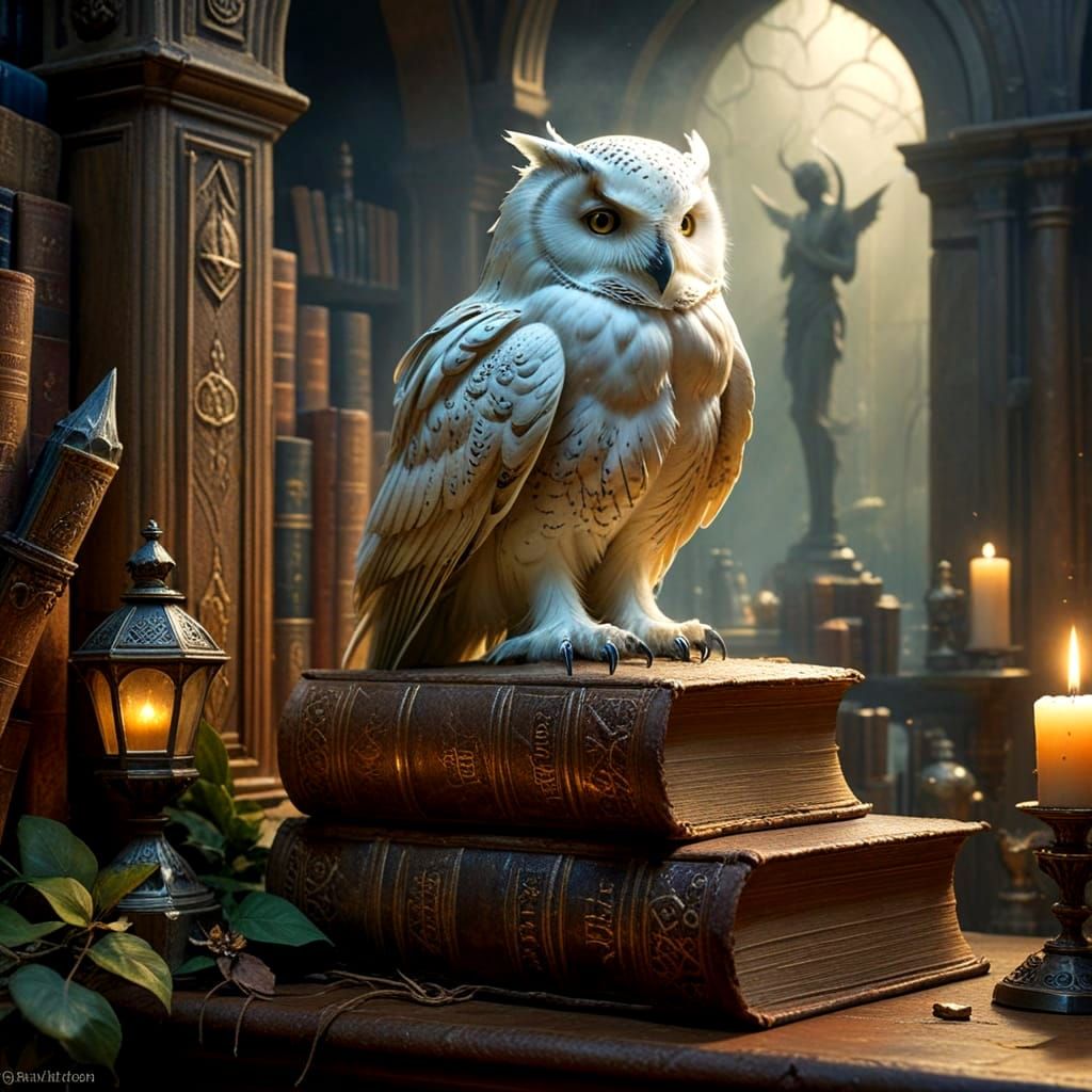 Mystical Library of Ancient Tomes and Arcane Secrets
