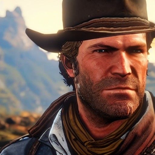 Arthur Morgan Portrait Generated by AI