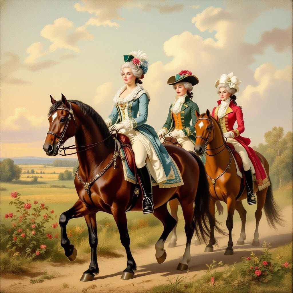 Catherine the Great Rides: 18th Century Portrait