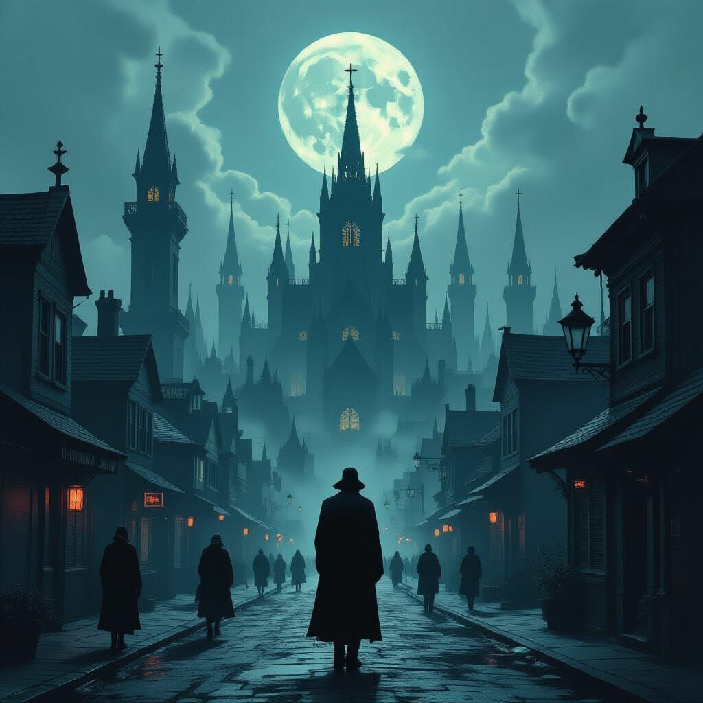 Dystopian City of IngTheo, an Orwellian Theocracy