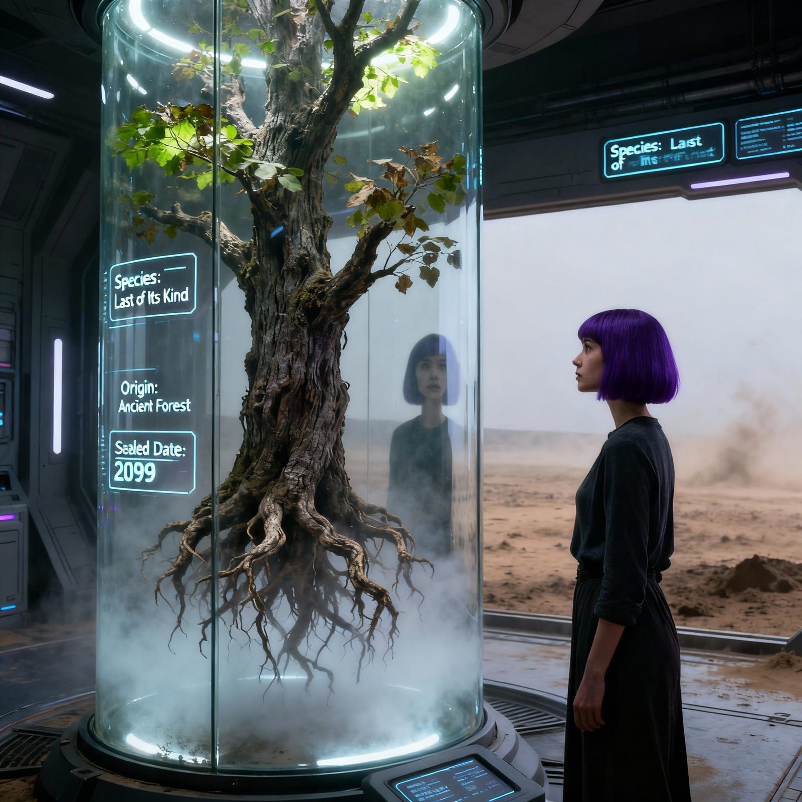 Last Tree Preserved in Glass Chamber