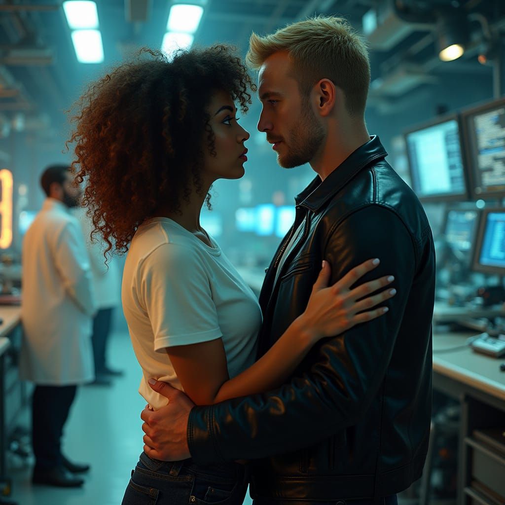 Forbidden Love in a Futuristic Lab