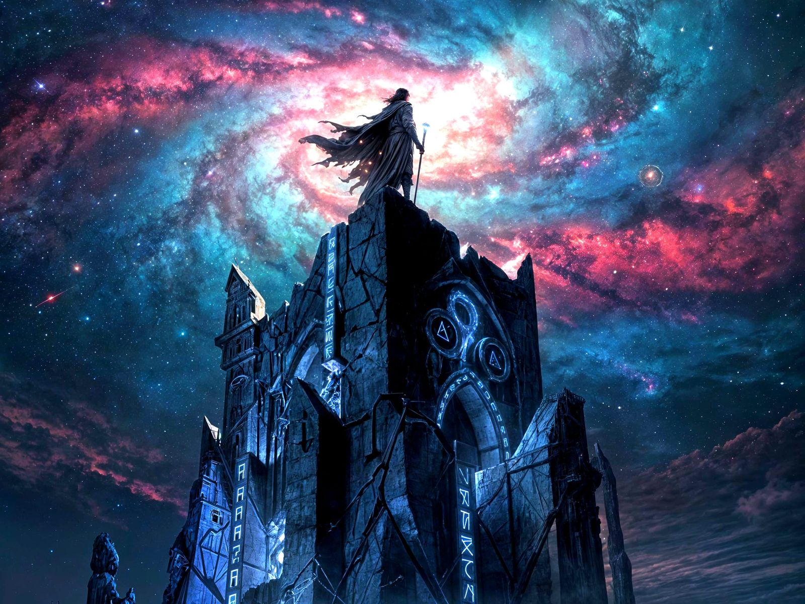 Cosmic Wizard Gazes into Starry Nebula