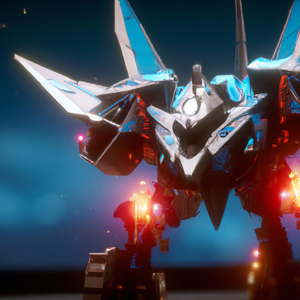 Starscream in 3D Game Cinematic Style