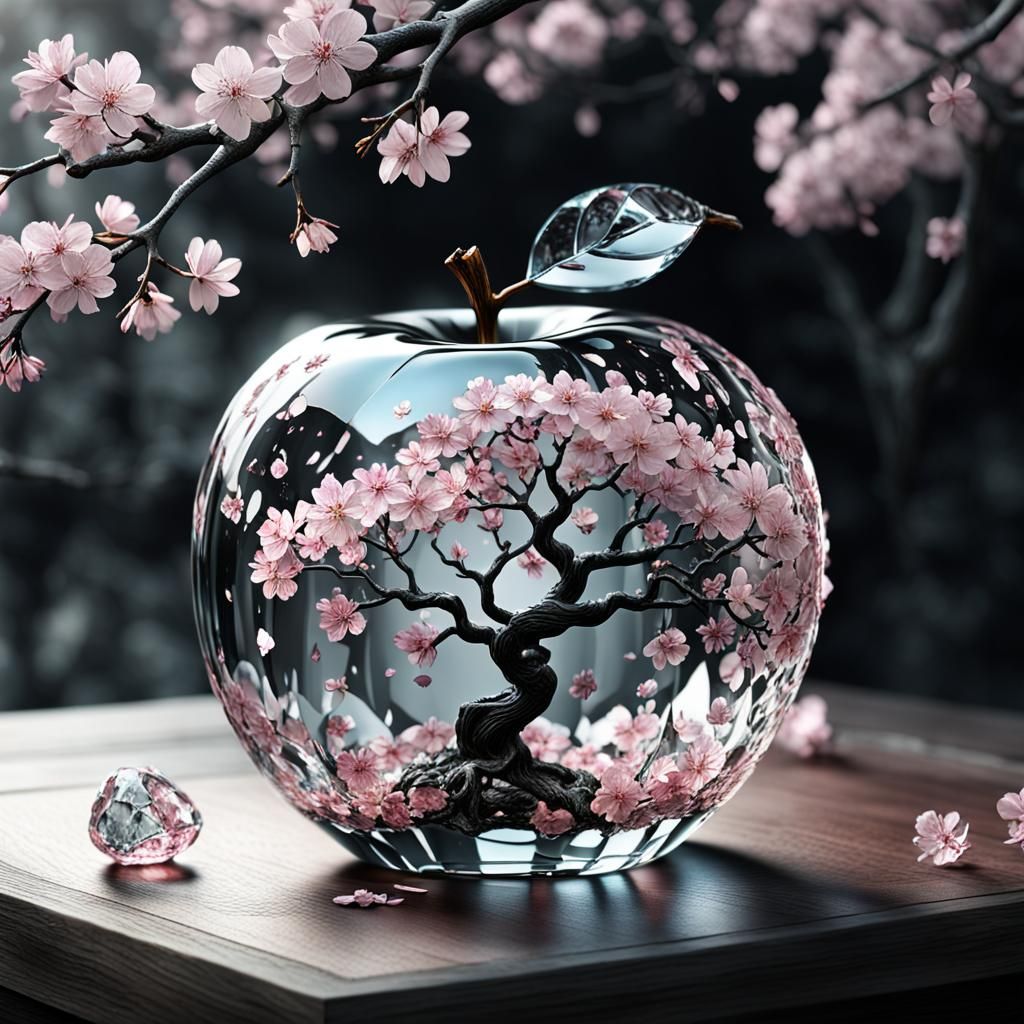 Crystal apple sakura tree