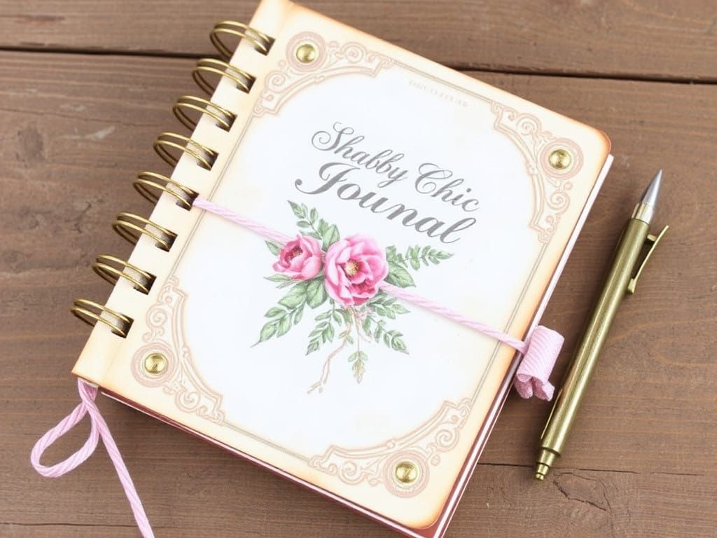 Vintage Shabby Chic Journal Page