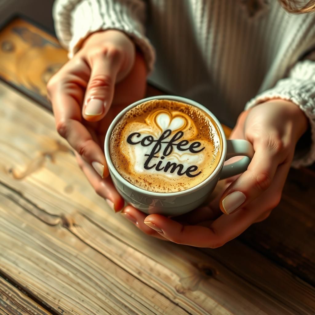 Cozy Coffee Time in Golden Morning Light