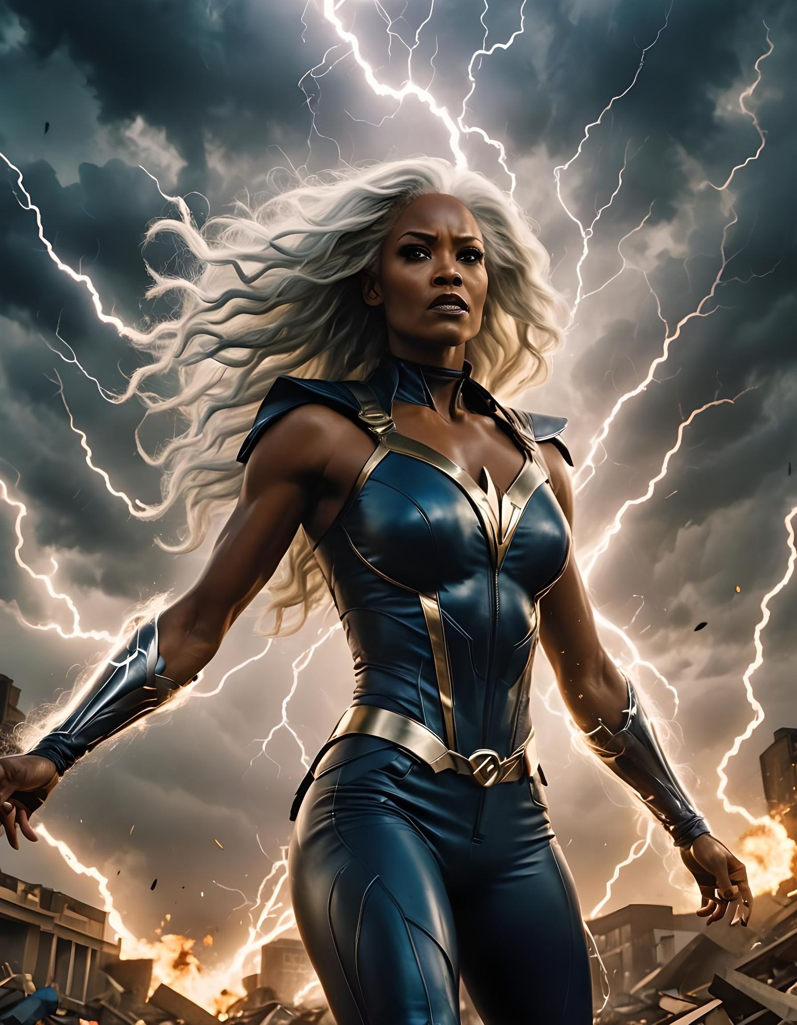 Storm's Ascension: A Cinematic Superhero Transformation