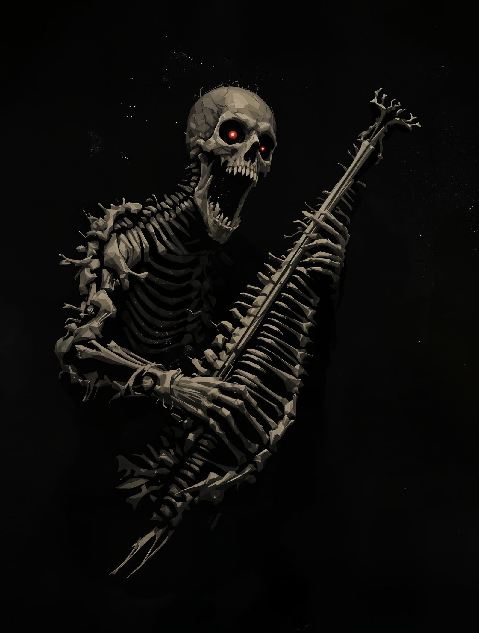 Bones of Music in Dark Surreal Harmony