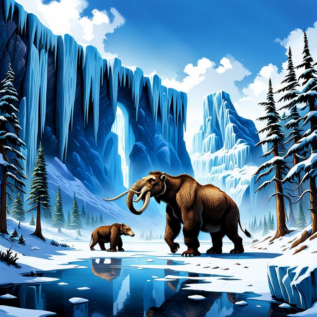 Ice Age North America: A Frozen Landscape