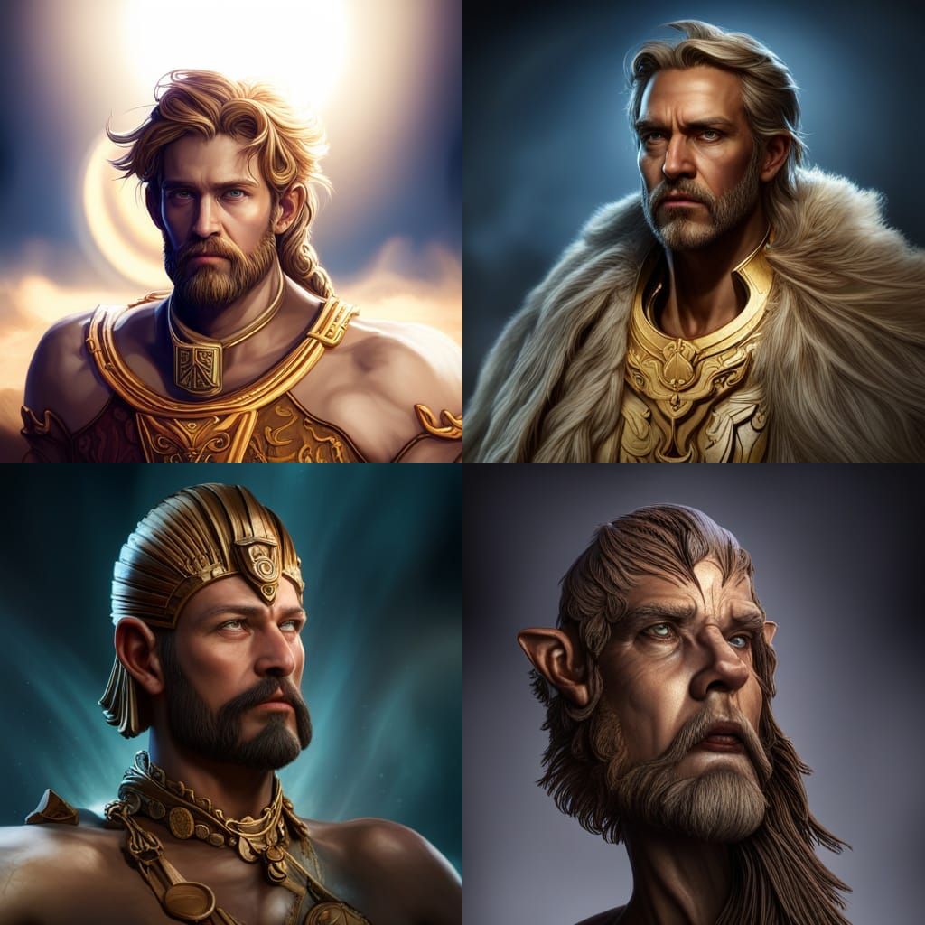 Zeus Portrait: God of Gods in Detailed Matte Painting