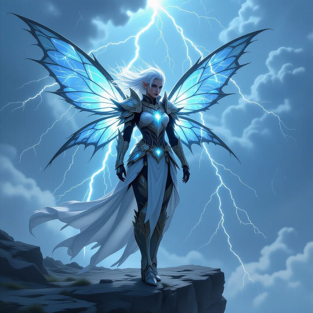 Battle-Hardened Fairy in Lightning Armor