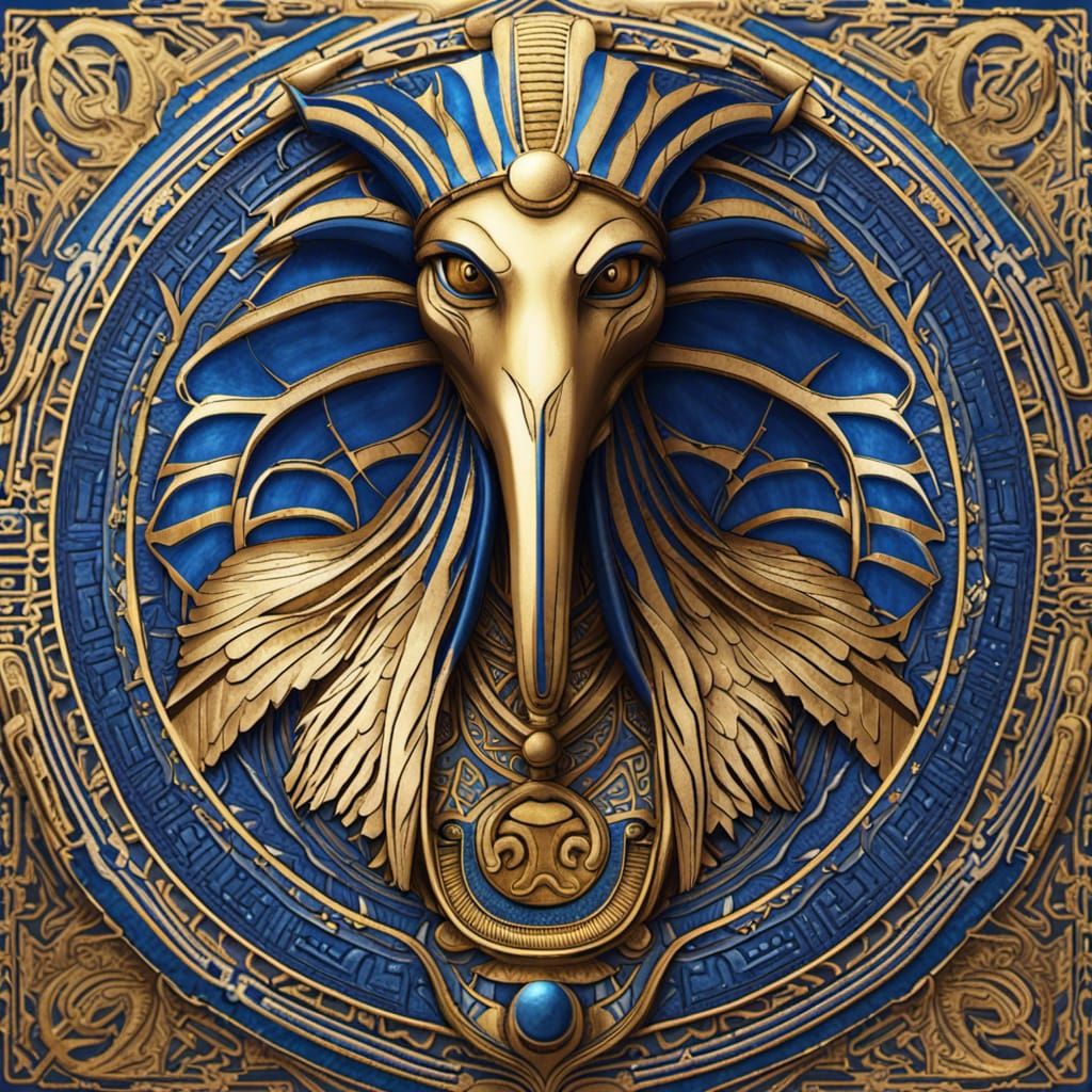 Thoth as Joker Card Character in Dark Fantasy Style