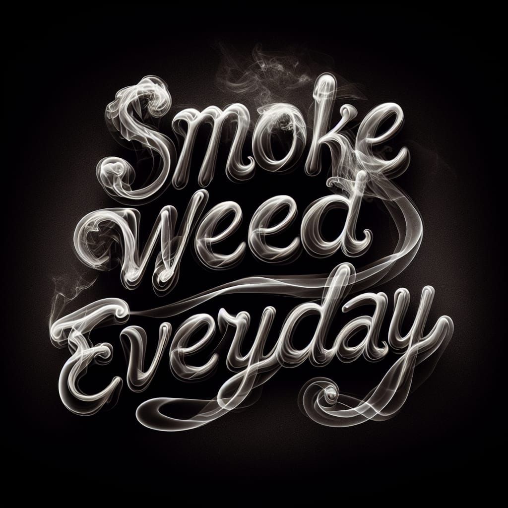 Smoke Weed Everyday in Hyperrealistic Style