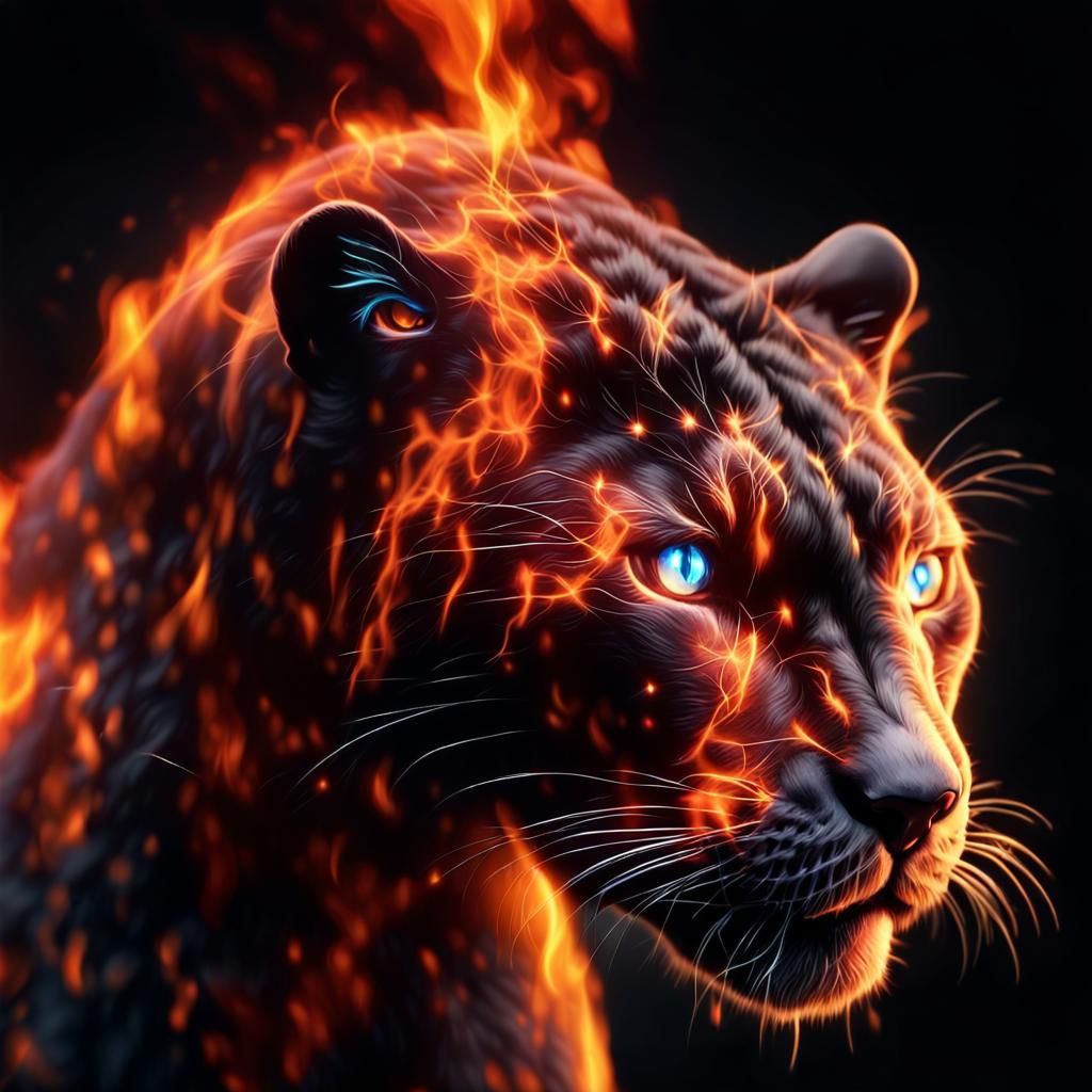 Fire Panther to Ice Panther Transformation