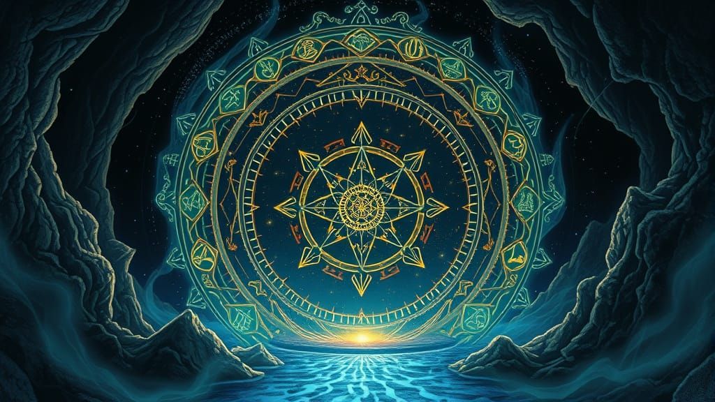 Ethereal Portal in Vibrant Anime JRPG Style
