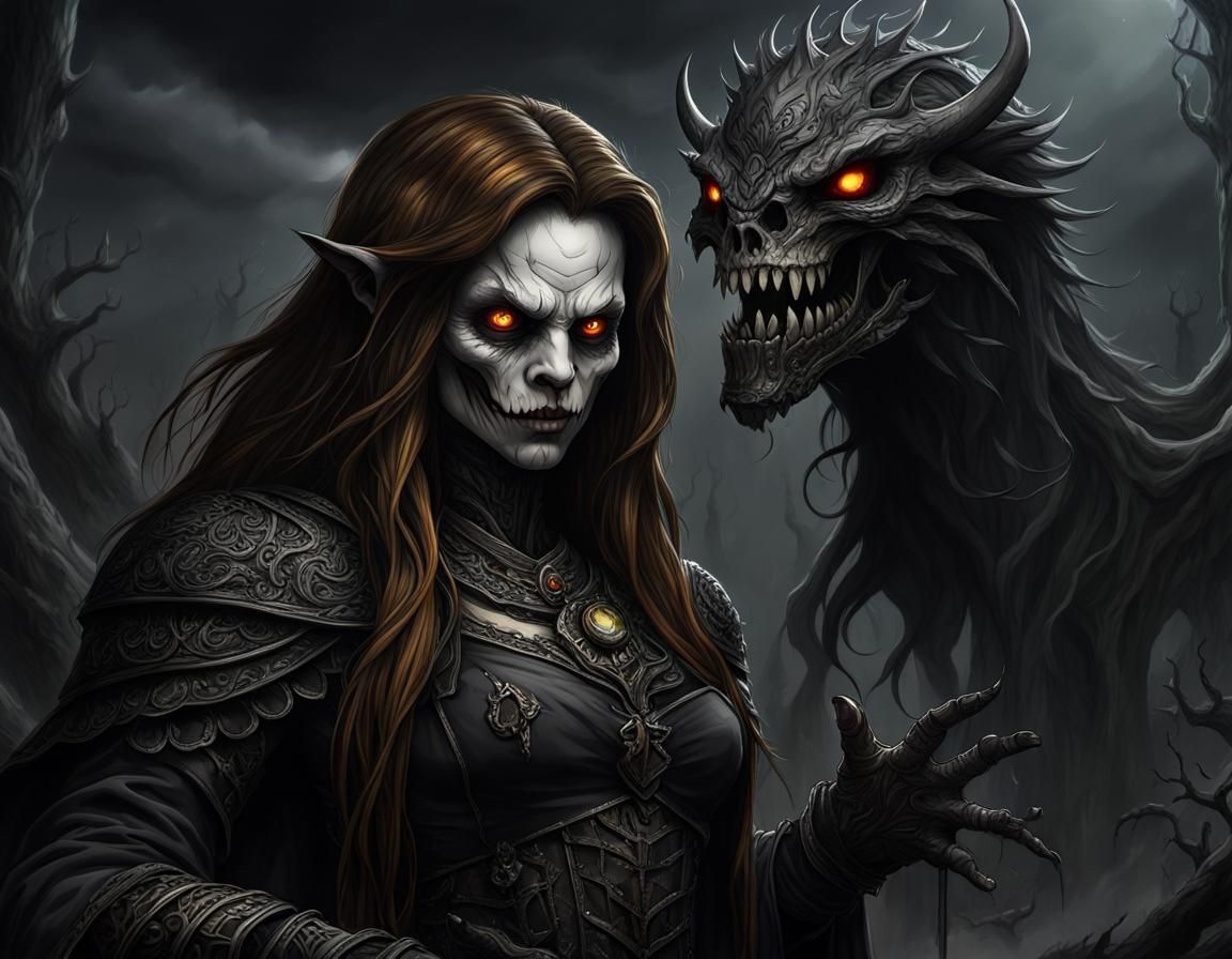 Ominous Darkness Unleashed: Sinister Malevolence in Vivid De...